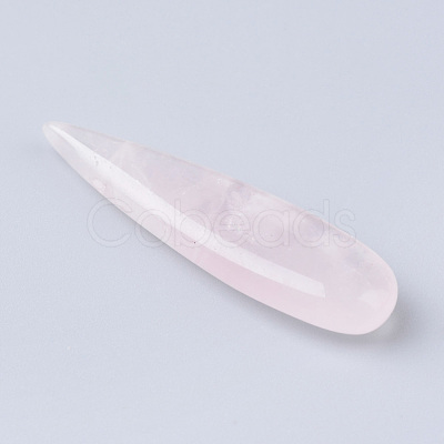 Natural Rose Quartz Pendants G-R392-09-1
