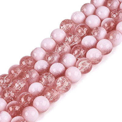 Crackle Glass Beads Strands GLAA-U001-8mm-13-1