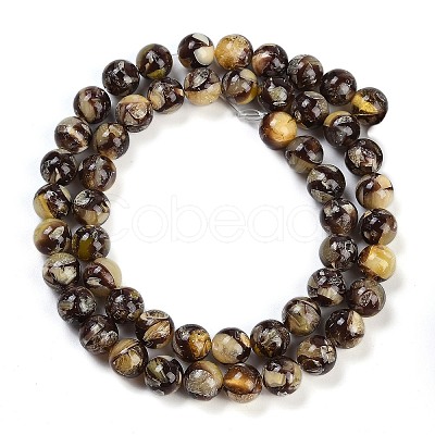 Sythetic Amber Beads Strands G-M199-02E-1