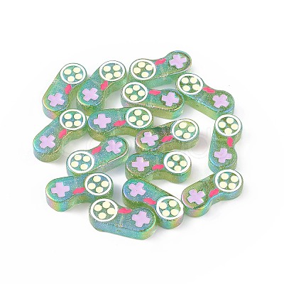 Translucent Resin Enamel Beads RESI-I048-03A-1