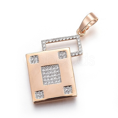 Brass Micro Pave Cubic Zirconia Jewelry Sets SJEW-F189-07KCG-1