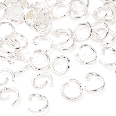 Brass Open Jump Rings KK-G604-08S-08-1