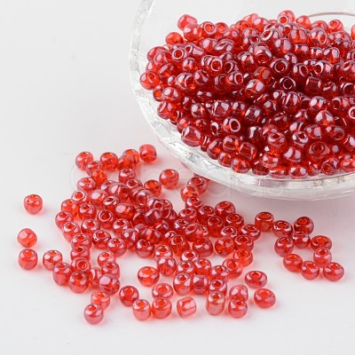 Round Glass Seed Beads X-SEED-A006-4mm-105-1