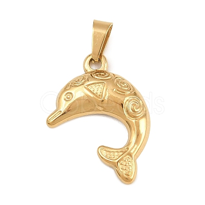 Ion Plating(IP) 304 Stainless Steel Pendants STAS-B141-03D-G-1