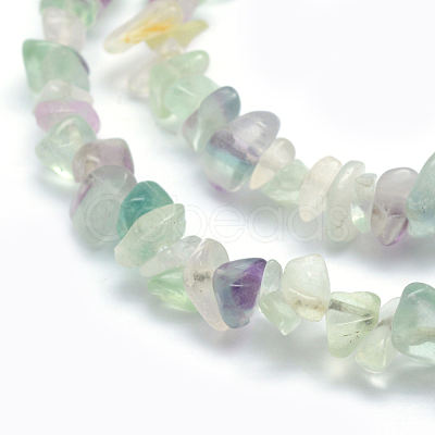 Natural Fluorite Beads Strands G-P332-27-1