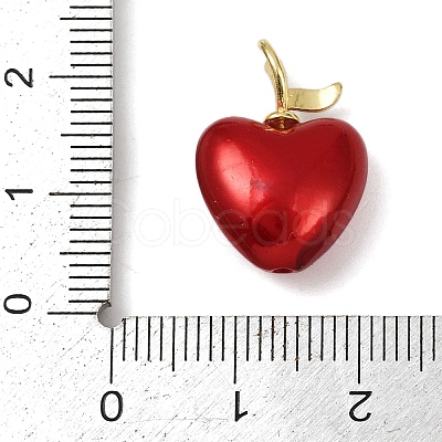 Brass Enamel Pendants KK-R224-12C-G-1