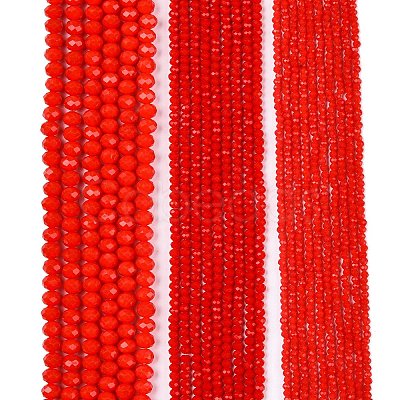 Opaque Solid Color Imitation Jade Glass Beads Strands EGLA-A044-P1mm-D22-1