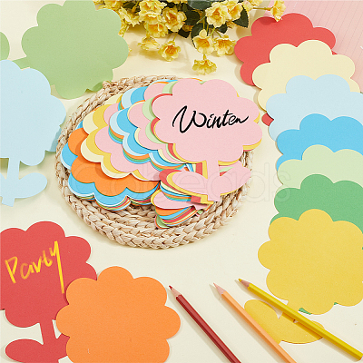 8 Sets Flower Paper for Wedding Party Home Decoration AJEW-SP0001-32A-1