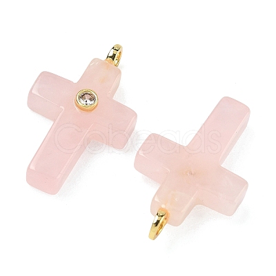 Natural Rose Quartz Pendants X-G-B180-01G-01-1