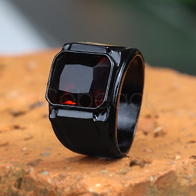 Alloy with Glass Finger Rings for Men FS-WG2A945-06-1