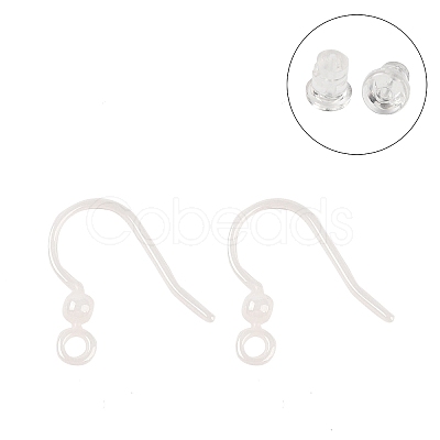 Hypoallergenic Bioceramics Zirconia Ceramic Earring Hooks EJEW-C111-09A-1