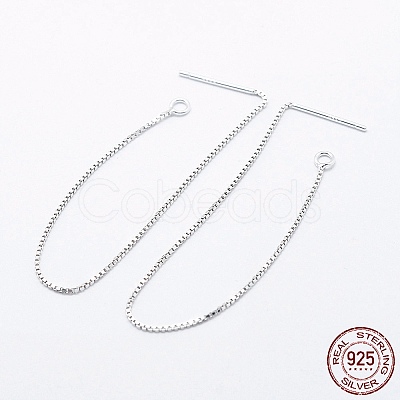 925 Sterling Silver Ear Stud Findings STER-I014-01S-B-1