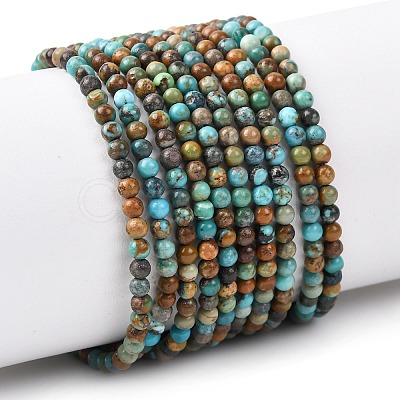 Natural Turquoise Beads Strands G-K366-G01-3mm-1