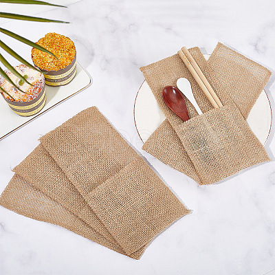 10Pcs Linen Cutlery Bag AJEW-GF0008-68-1