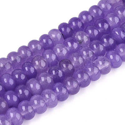 Dyed Natural White Jade Beads Strands X-G-T139-59A-08-1