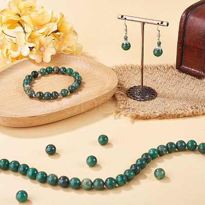 1Strand Natural African Jade Beads Strands G-TA0003-50A-1