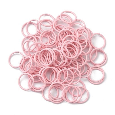 100Pcs Baking Paint Zinc Alloy Open Jump Rings FIND-WH0032-85B-01-1