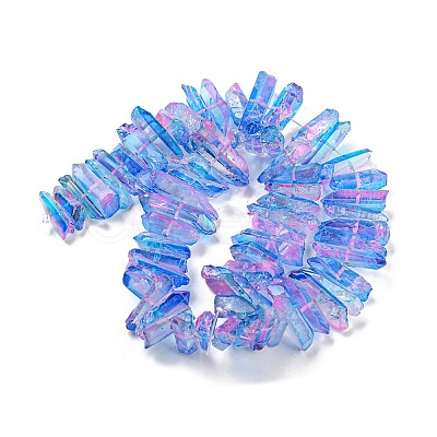 Natural Dyed Quartz Beads Strands G-G791-14H-1