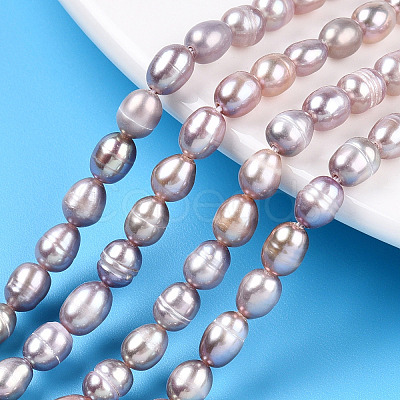 Natural Cultured Freshwater Pearl Beads Strands X1-PEAR-N012-04O-1