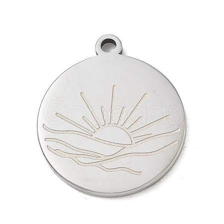 201 Stainless Steel Pendants SA-CBA3D3A-05P-19-1