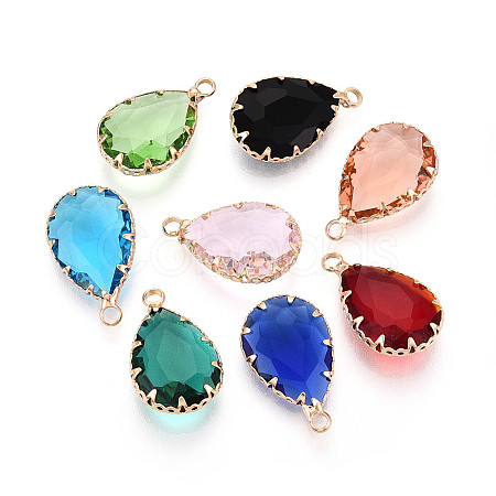 Transparent Glass Pendants KK-N283-02-G-1