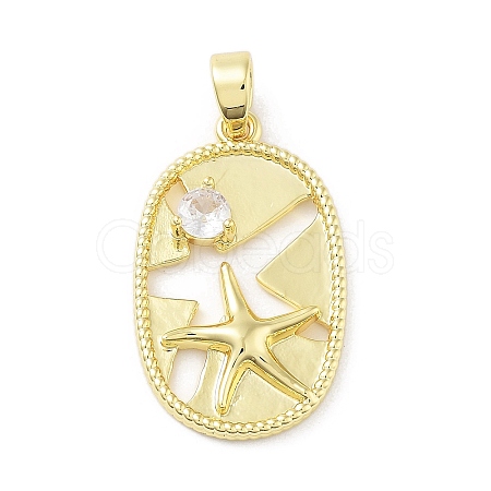 Brass Glass Pendants KK-F877-28G-1