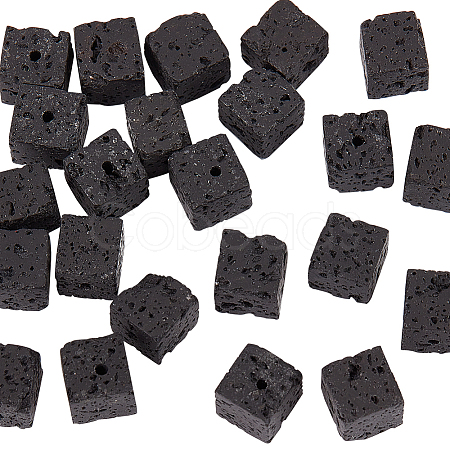 Natural Lava Rock Beads Strands G-WH0018-034B-1