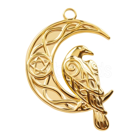 304 Stainless Steel Pendants PW-WGB8157-02-1