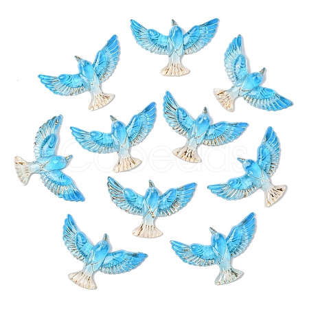 10Pcs Transparent Resin Cabochons FIND-YW0008-83D-1
