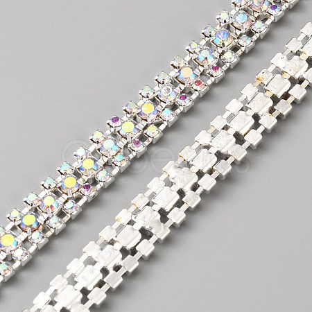 3 Yards Glass Rhinestone Trimming DIY-WH0671-320A-1
