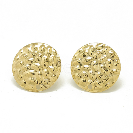 304 Stainless Steel Stud Earring Findings X-STAS-Q225-02G-1