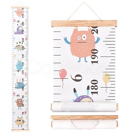 Creative Cartoon Decorative Home Canvas Hanging Height Measurement Ruler HJEW-WH0042-47B-1