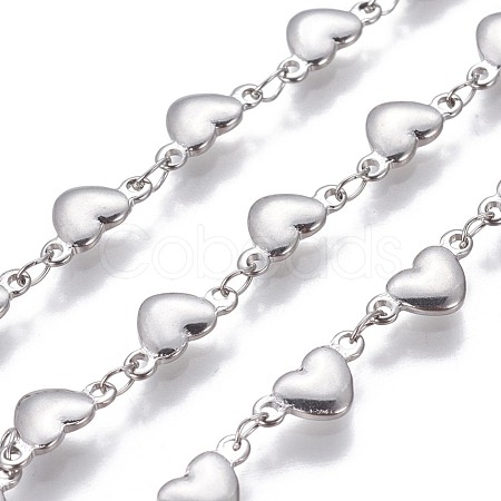 Tarnish Resistant 3.28 Feet 304 Stainless Steel Link Chains X-CHS-P007-10P-1