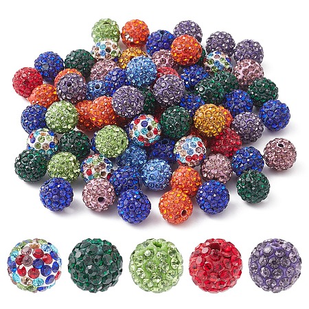 Pave Disco Ball Beads RB-YW0001-10-1