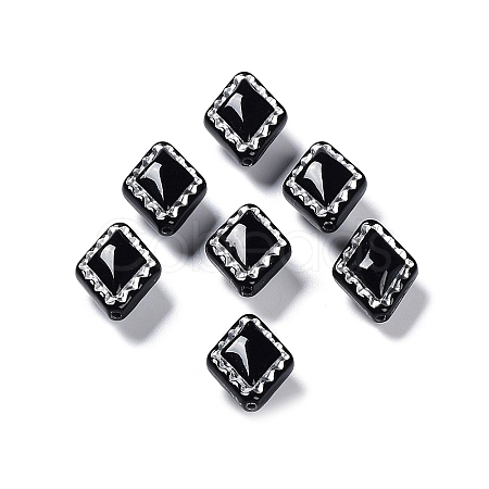 Opaque Acrylic Beads X-OACR-G016-10-1