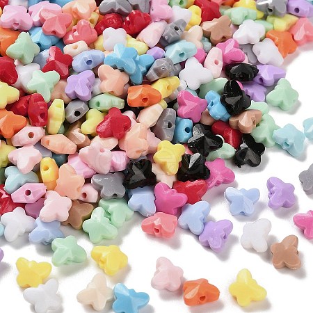 Opaque Acrylic Beads SACR-D009-02G-1