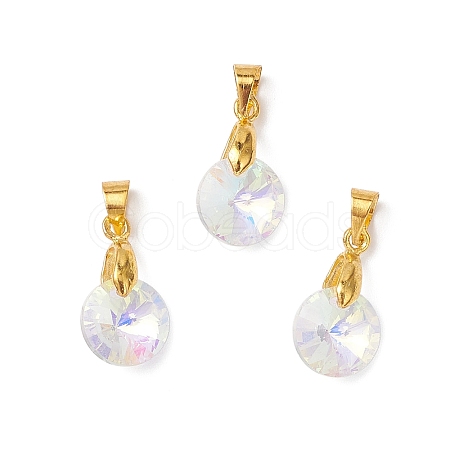 AB Color Plated Glass Charms PALLOY-JF04593-01-1