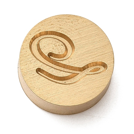 Golden Tone Brass Letter Stamps KK-R005-01Q-1