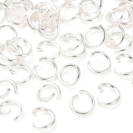Brass Open Jump Rings KK-G604-08S-08-1
