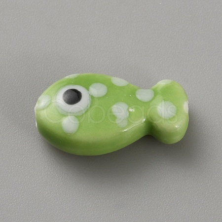 Handmade Porcelain Beads PORC-WH20001-02I-1