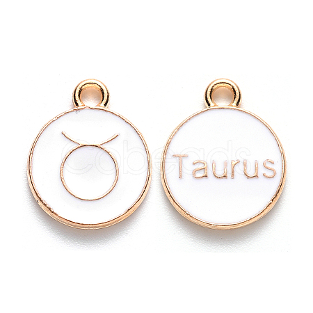 Alloy Enamel Pendants X-ENAM-S124-01A-04C-1
