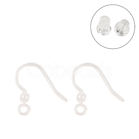 Hypoallergenic Bioceramics Zirconia Ceramic Earring Hooks EJEW-C111-09A-1