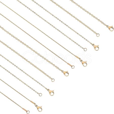 PVD Vacuum Plating 304 Stainless Steel Cable Chain & Snake Chain STAS-UN0018-09G-1