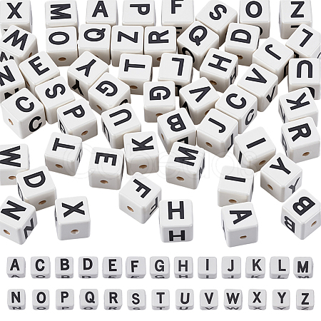 52Pcs 26 Styles Glazed Porcelain Beads PORC-UN0001-03-1