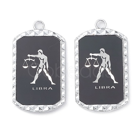 Alloy Twelve Constellations Series Big Pendants PALLOY-O107-01P-09-1