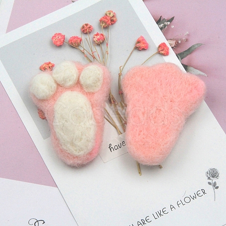 Footprints Handmade Wool Felt Ornament Accessories PW-WG40052-01-1