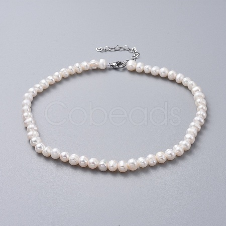 Natural Freshwater Pearl Necklaces NJEW-JN02513-1