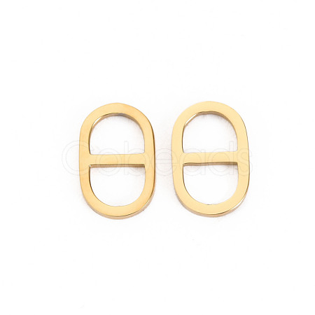 304 Stainless Steel Connector Charms STAS-S116-221A-1