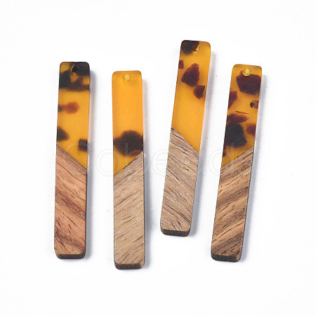 Resin & Walnut Wood Big Pendants RESI-N025-019-C01-1