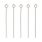 Tarnish Resistant 304 Stainless Steel Eye Pin, Stainless Steel Color, 35x0.7mm, Hole: 2mm